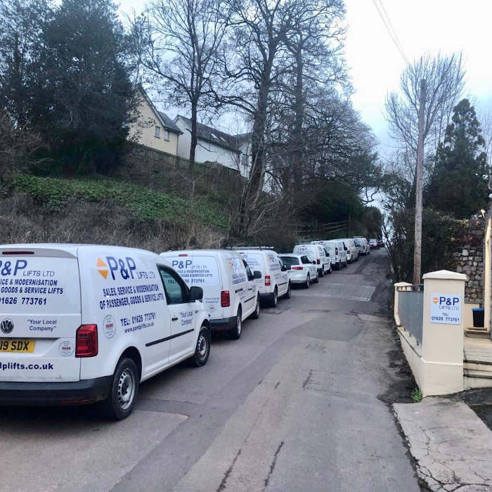 P&P LIfts Fleet of vans