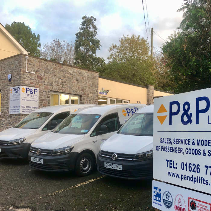 P&P Offices P&P LIfts Fleet of vans