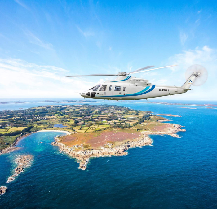 P&P Lifts flying to the Isles of Scilly